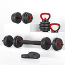 Upgo Wellfire Adjustable Dumbbells Set, Black/Red, 55 lbs
