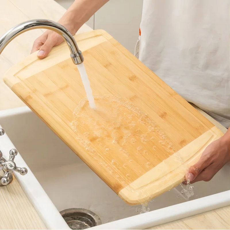 Mainstays Bamboo Cutting Board, 12.4 x 17.7in, 100% Natural Bamboo