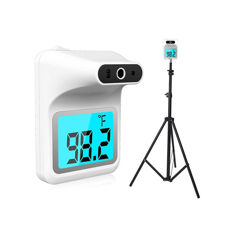 Wall Thermometer with Stand | Infrared Forehead Wall Mounted Thermometer with Tripod |Bluetooth Non-Contact Instant Reading Digital