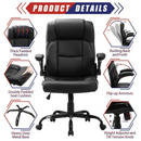 JONPONY Big and Tall Office Chair 400LBS Wide Seat Ergonomic Computer Desk Chair High Back