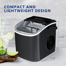 Countertop Ice Maker Machine, 9 Bullet-Shaped Ice in 6 Min, Auto-