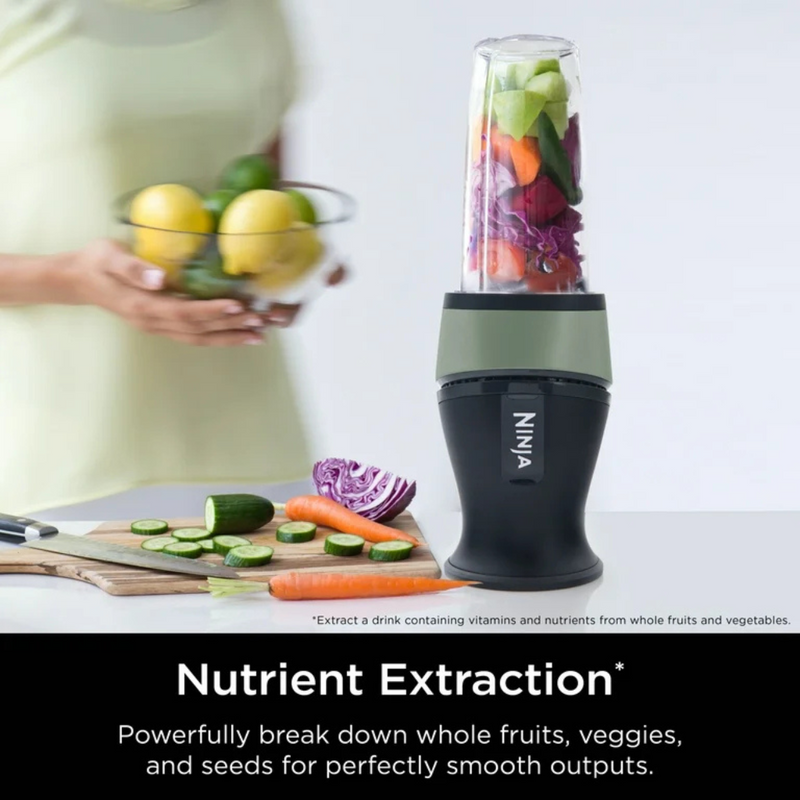 Ninja Fit Personal Single-Serve Blender, 700 Watts, 16-oz. Cup, Forest Green Base Color: Forest Green