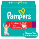 Pampers Cruisers 360 Diapers Size 5 124 ct 27 lb