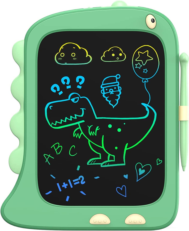 ORSEN LCD Writing Tablet Toddler Toys, 8.5 Inch Doodle Board Drawing Pad Gifts for Kids, Dinosaur Boy Toy Drawing Board Christmas Birthday Gift, Drawing Tablet for Boys Girls 2 3 4 5 6 Years Old-Green