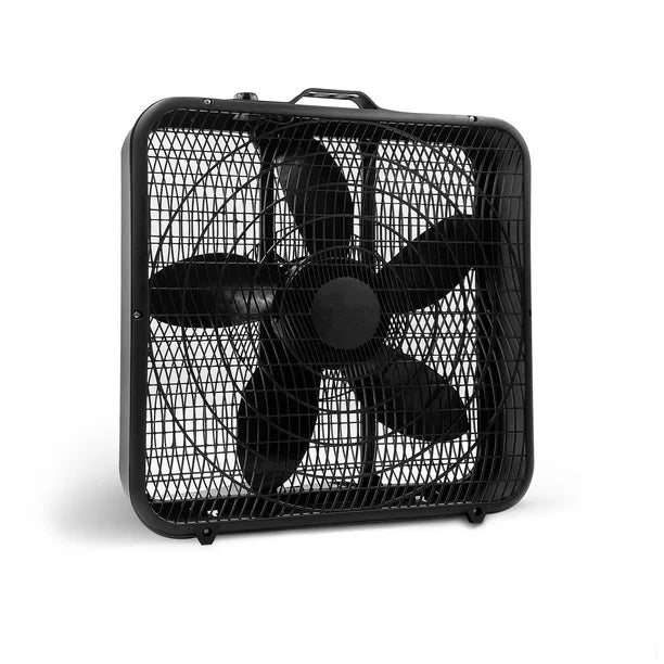 20 Box Fan 3spd Black