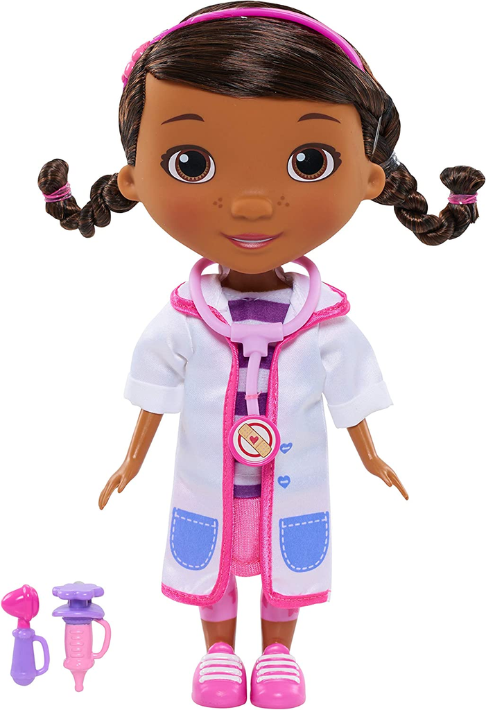 Just Play Doc McStuffins Toy Hospital Doc 8.5 Inch Articulated Doll with Doctor Accessories