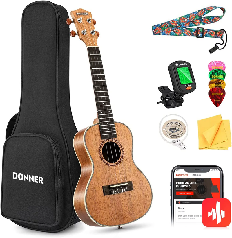 Donner Concert Ukulele Beginner Kit