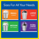 Great Value Strong Flex 13-Gallon Drawstring Tall Kitchen Trash Bags, Citrus Burst, 80 Count