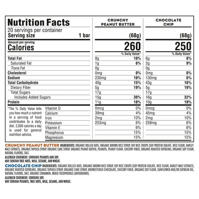 CLIF Bar Variety Pack, 2.4 oz, 20 ct.