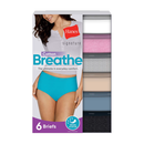 Hanes Signature Women's Cotton Brief 6 Pack